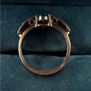 Custom made lady’s 10k rose gold and diamond ring size 6.5